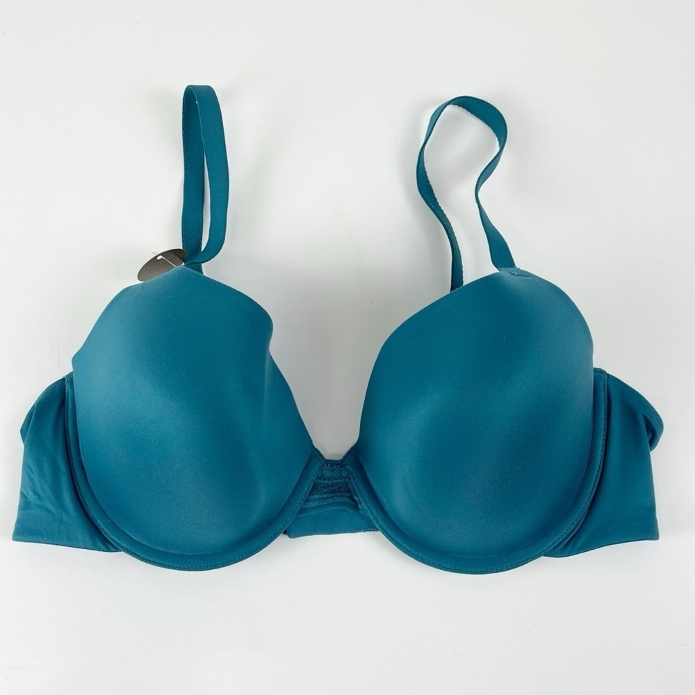 Wacoal Bra Womens 38C Teal Blue Comfort Bra Adjustable Straps Underwire NWT NEW